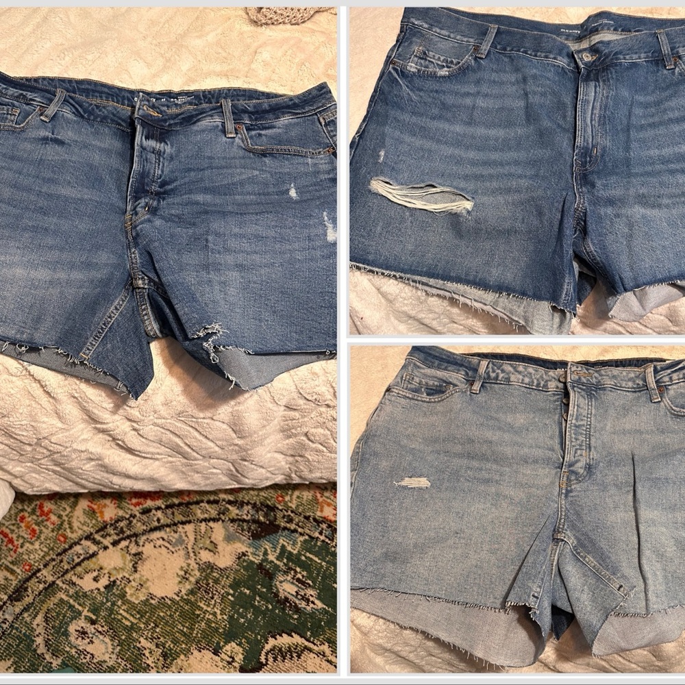 3 pair Jean Shorts - Old Navy - Sz 22